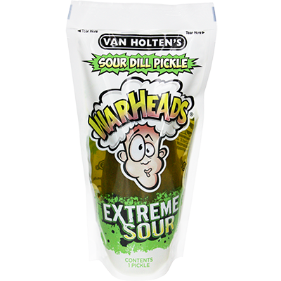 Van Holten’s Extreme Sour Warheads Pickle in a Pouch (One)