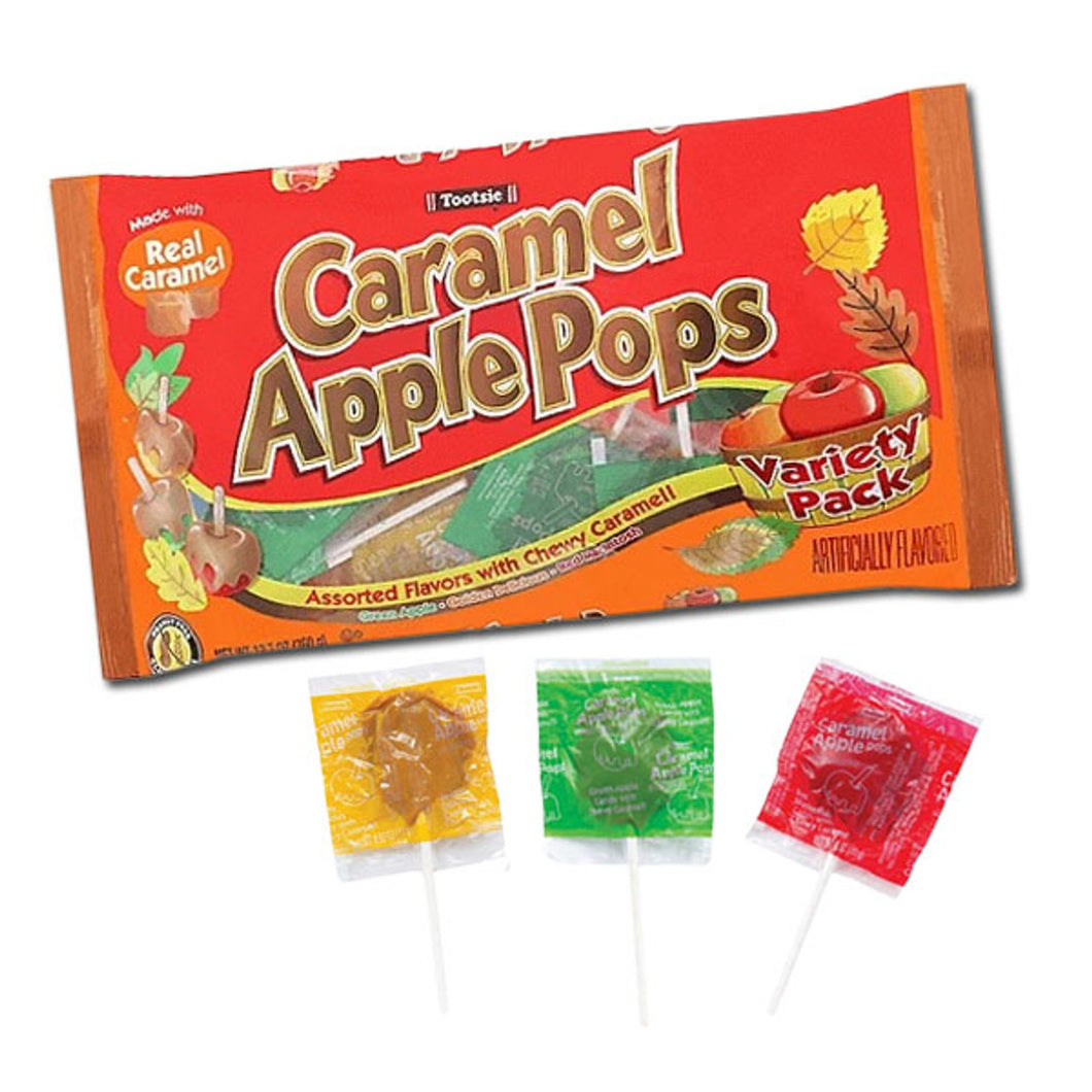 Caramel Apple Pops Assorted Flavors 12.7oz Bag