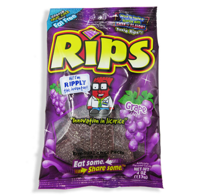 Grape Rips Bites (4oz) – Hello Sweets Candy