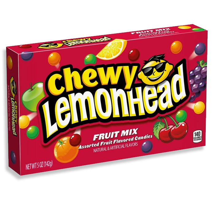 LEMONHEAD CHEWY FRUIT MIX THEATER BOX 5oz