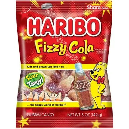 Haribo Fizzy Gummy Cola Bottles (5oz)