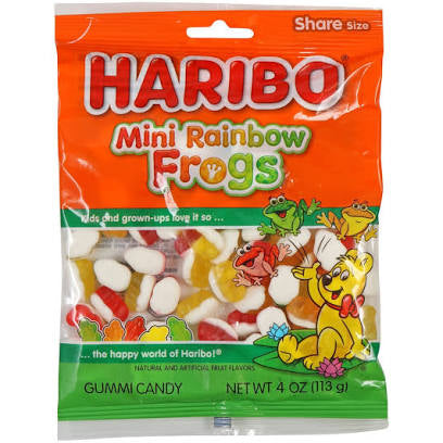 Haribo Mini Rainbow Frogs (4oz)